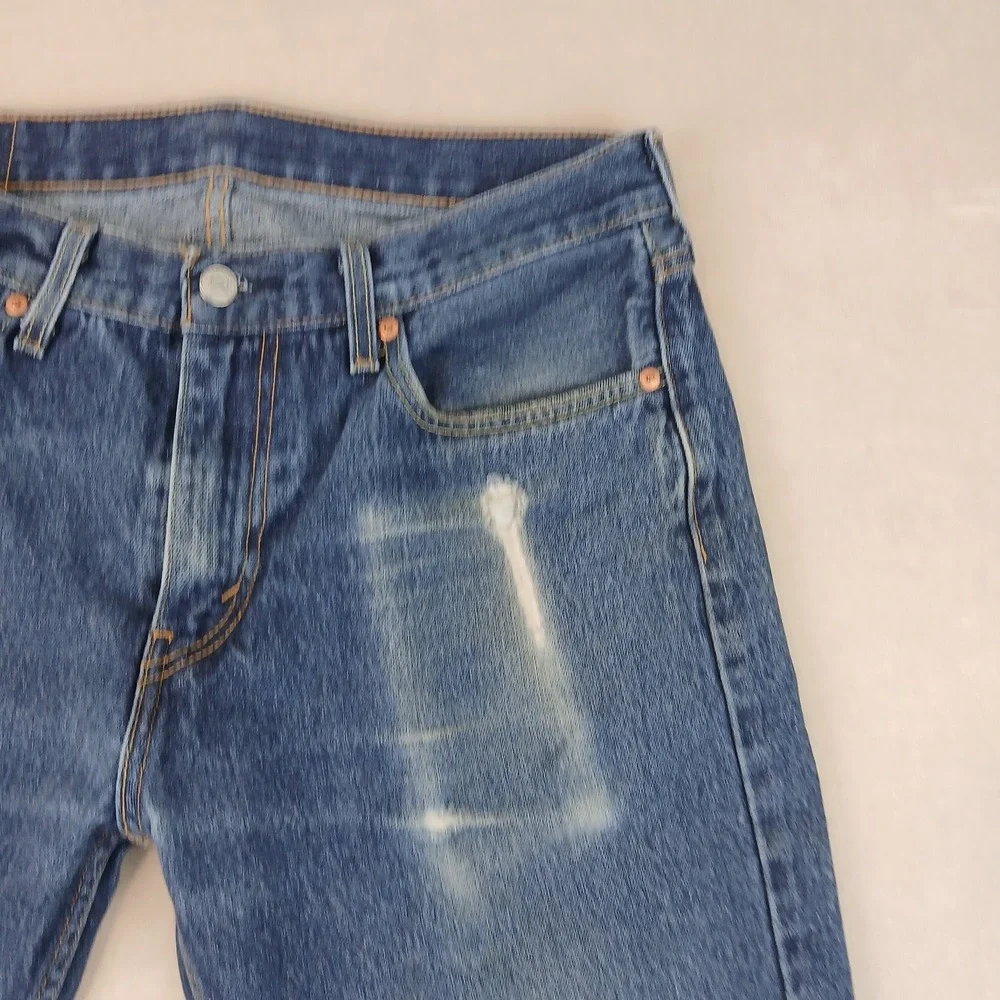 Levis 527 33x30 Mens Jeans Bootcut‎ Cowboy **Actual 32x28 ** Cool Fading FLAW